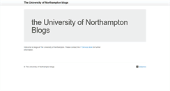 Desktop Screenshot of blogs.northampton.ac.uk