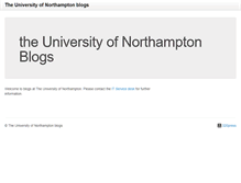 Tablet Screenshot of blogs.northampton.ac.uk