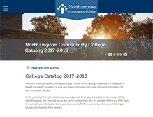 Tablet Screenshot of catalog.northampton.edu
